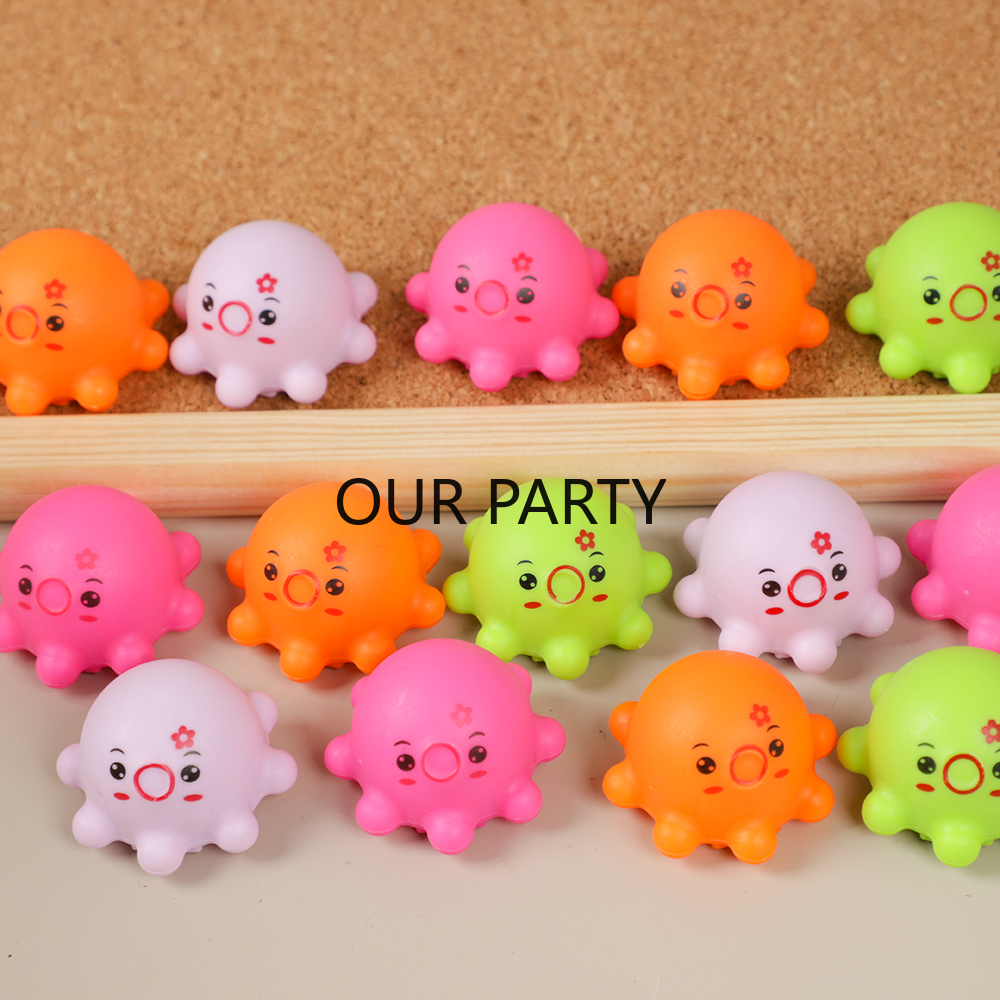 Tail Bag Rack - 12Pc Cute Mini Octopus Pull Back