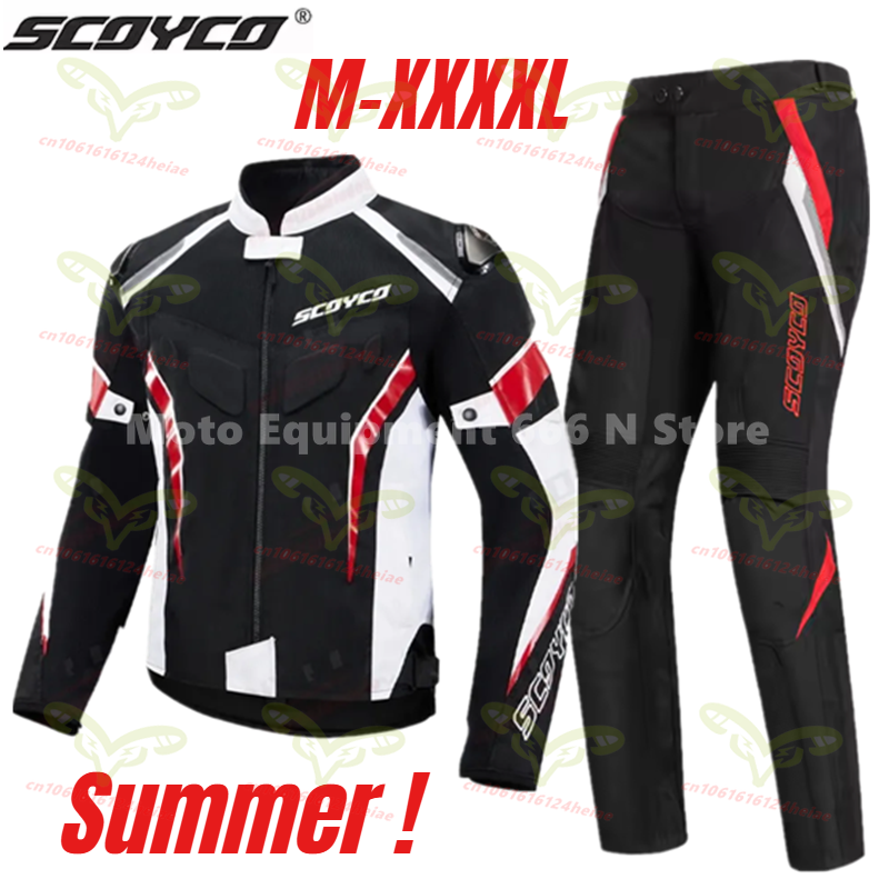Motorcycle Gear Jacket And Pants - Summer Ventilated Mesh Motorcycle Jacket Pants