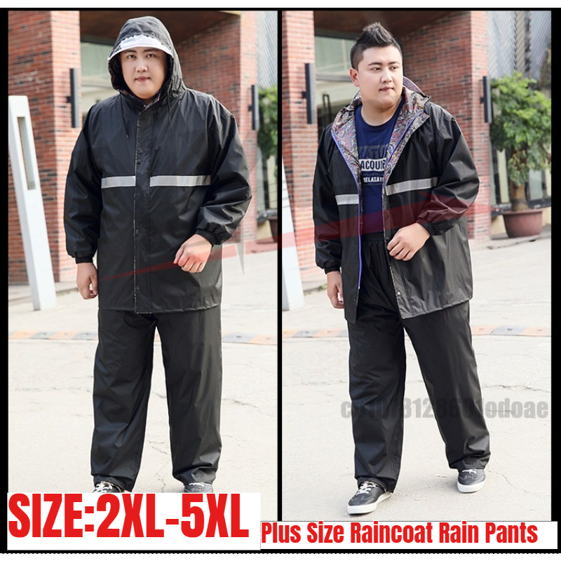 Motorcycle Gear Jacket And Pants - 140kg Oversize Motorcycle Rain Suit for