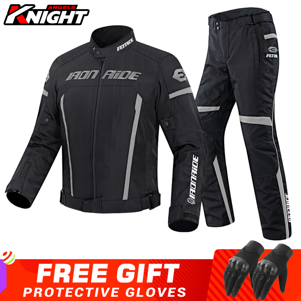 Motorcycle Gear Jacket And Pants - Motorcycle Jacket Pants Suit Waterproof Gear