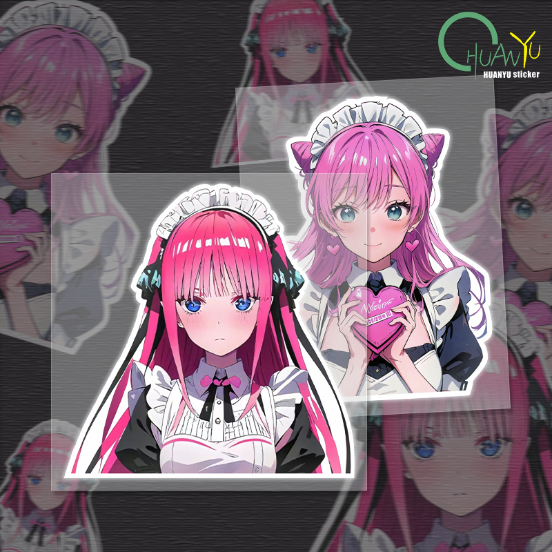 JDM Cute Girl Anime Car Sticke - Motorcycle Gear Hub ulasan dan harga