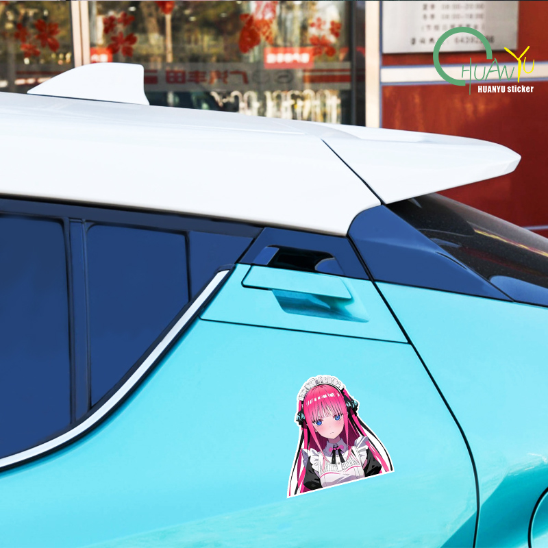 JDM Cute Girl Anime Car Sticke - Motorcycle Gear Hub ulasan dan harga