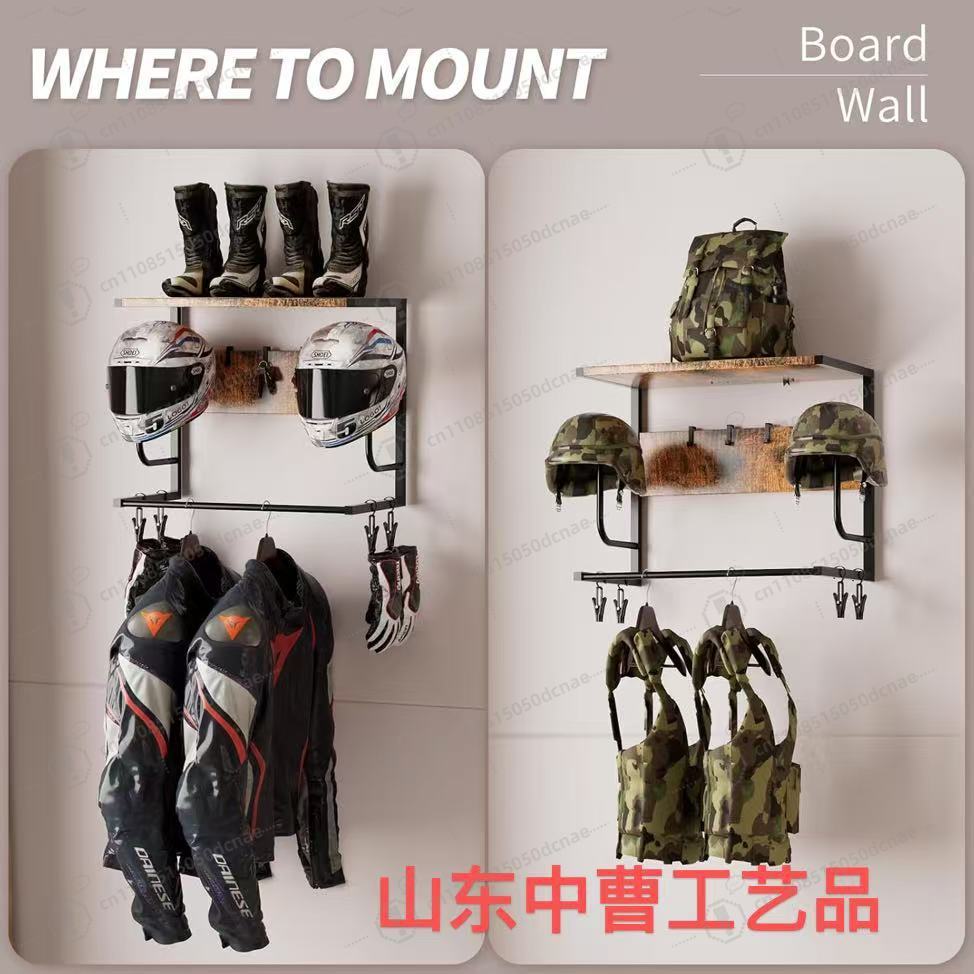 Helmet display rack Wall-mount - Motorcycle Gear Hanger ulasan dan harga