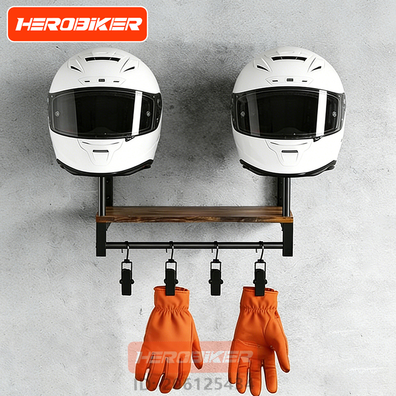 Motorcycle Helmet Wall Mount W - Motorcycle Gear Hanger ulasan dan harga