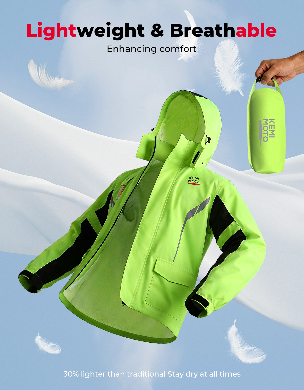 KEMIMOTO Unisex Waterproof Rai - Motorcycle Gear Jacket And Pants ulasan dan harga