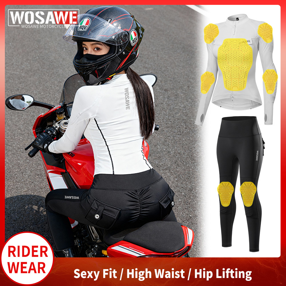 WOSAWE Women Motorcycle Jacket - Motorcycle Gear Jacket And Pants ulasan dan harga