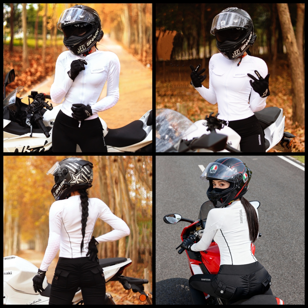 WOSAWE Women Motorcycle Jacket - Motorcycle Gear Jacket And Pants ulasan dan harga