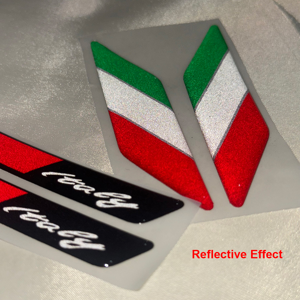 Italy Flag 3D Epoxy Sticker Mo - Motorcycle Gear Hub ulasan dan harga